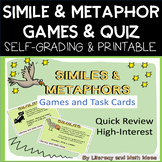 Similes and Metaphors Task Cards, Games, and Puzzles