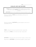 Similes and Metaphors: Worksheets to use with ANY book!