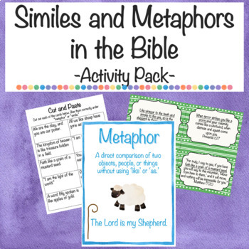 Preview of Similes and Metaphors in the Bible - Figurative Language