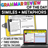 Similes and Metaphors of the Day | Simile and Metaphor Pra