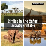 Similes in the Safari - Safari Hunt Printable Cards | Writ