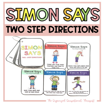 Preview of Simon Says 2-Step Direction Cards