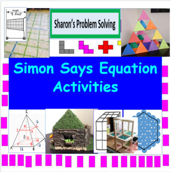 Preview of Simon Says Equation Activities, Quiz, and Answer Keys