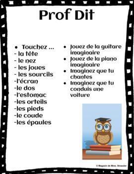 Teacher's Pet » French Simon Says Game