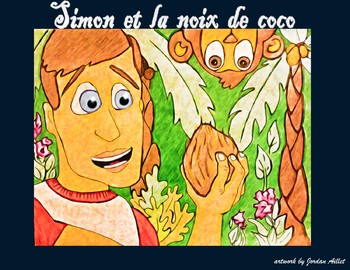 Preview of Simon et la noix de coco - French CI - TPRS - direct object pronouns and "y"