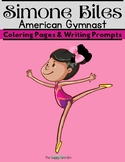 Simone Biles Coloring Pages and Writing Fun
