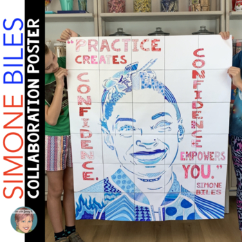 Preview of Simone Biles Collaboration Poster | Fun Activity for Women's History Month