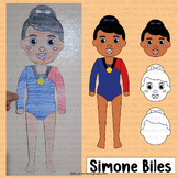 Simone Biles Craft Black History Month Bulletin Board Wome
