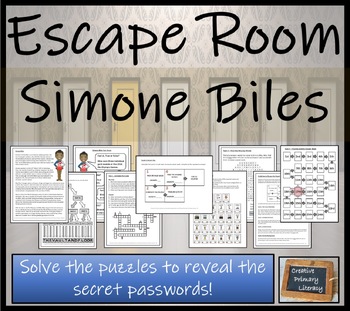 Preview of Simone Biles Escape Room Activity