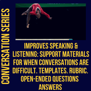 Preview of Simone Biles - Mental Health Focus & Bio - Listen, Short Answer, & Conversation