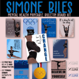 Simone Biles Mental Health Printable Bulletin Board Kit