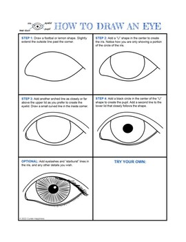 how to draw a eyes for kids
