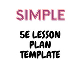 Simple 5E Lesson Plan Template