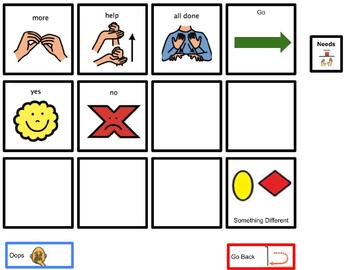 Preview of Simple AAC Communication Book