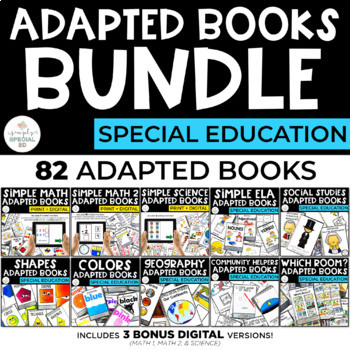 Preview of Simple Adapted Book Bundle for Special Education