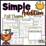 Kindergarten Addition Fall Themed Sums 0-5
