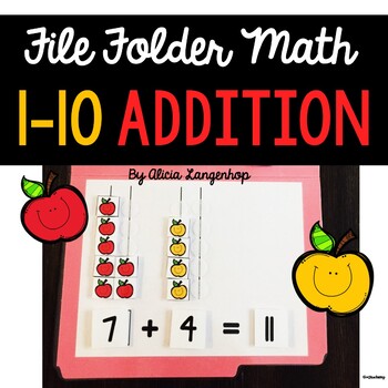 Number sets 1-10 math Centers File Folder Games Kindergarten Top Banana