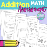 Simple Addition Math Assessment