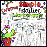 Christmas Addition Practice Worksheets Kindergarten