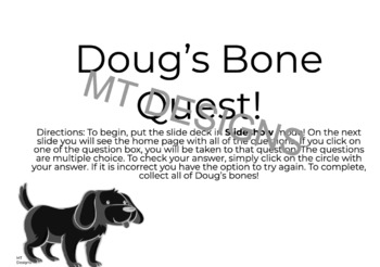 Preview of Simple Addition & Subtraction Quest! Help Doug Retrieve All His Bones! 