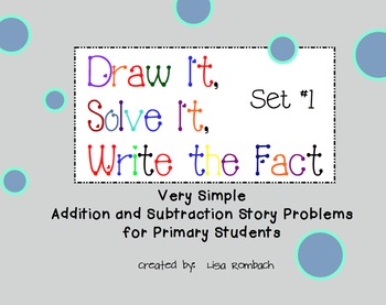 Preview of Simple Addition & Subtraction Story Problems for Smartboard Set 1