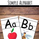 Simple Alphabet, ABCs, Alphabet, Alphabet Pictures