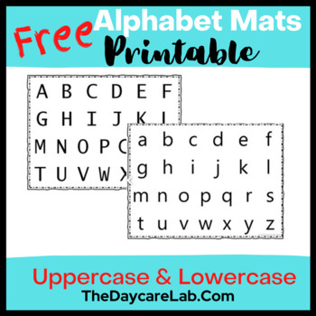 Preview of Simple Alphabet Charts: Uppercase & Lowercase Letters