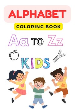 Simple Alphabet Coloring Book by WorksheetWiz | TPT