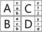 Simple Alphabet Letters Clip It Cards Preschool Toddler Ga