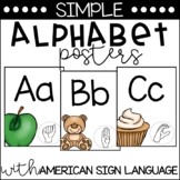 Simple Alphabet Posters | ASL