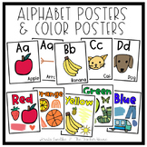 Simple Alphabet and Colors Posters