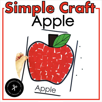 Preview of Simple Apple Craft a Fine Motor Activity