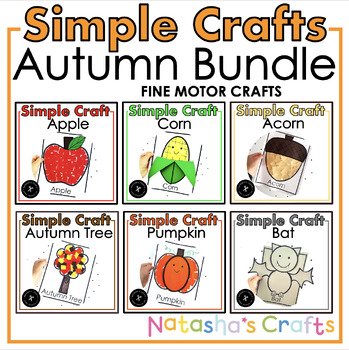 Preview of Simple Autumn Crafts Growing Bundle