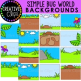 Simple Backgrounds: BUGS WORLD Clipart {Insect Background 