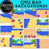 Simple Backgrounds: Beach, Summer, Ocean Clipart
