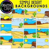 Simple Backgrounds: DESERT Clipart {Desert Background Clipart}