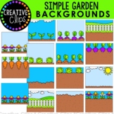 Simple Backgrounds: GARDEN Clipart {Garden Background Clipart}