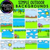 Simple Backgrounds: OUTDOOR VARIETY Clipart: LANDSCAPE