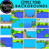 Simple Backgrounds: POND Clipart {Pond Background Clipart}