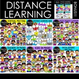 Distance Learning Clipart Bundle {Social Distance Clipart}
