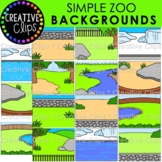 Simple Backgrounds: ZOO Clipart {Zoo Background Clipart}
