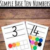 Simple Base-Ten Numbers, 0-20, Numbers, Base-Ten Chart