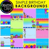 Simple Birthday Background Clipart: Birthday Clipart