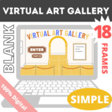 Simple Blank Virtual Art Gallery Template 18 FRAMES