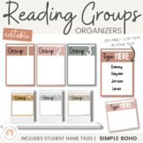 Simple Boho Reading Groups Organizers | Editable Neutral G