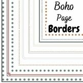 Simple Boho boarders Clipart |thin page frame set 1