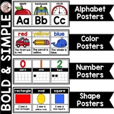 Simple & Bold Classroom Decor Posters