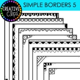 FREE!!! Simple Border Clipart 5 {Doodle Borders}