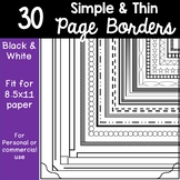 Thin Page Borders | Skinny Page Borders