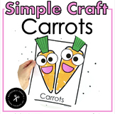 Simple Carrots Craft A Fine Motor Activity